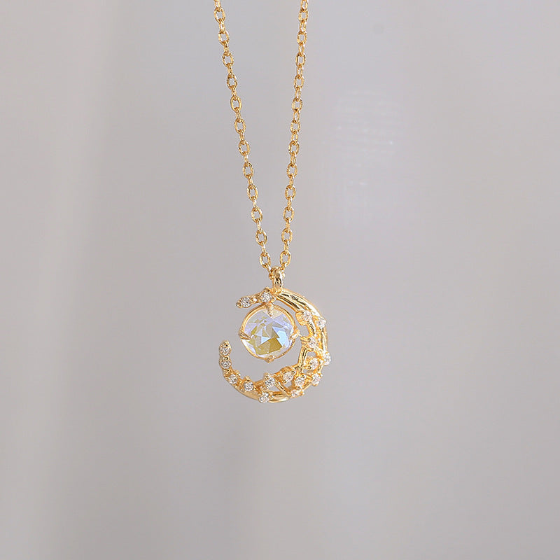 Ladies Moon Necklace