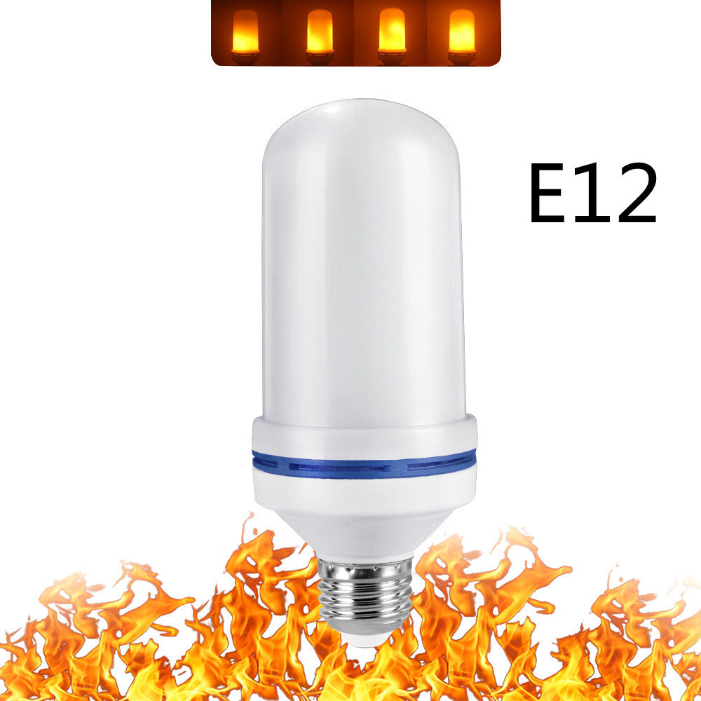 Simulation flame bulb LED flame light beating flame three gear E27 universal screw tone atmosphere light bar