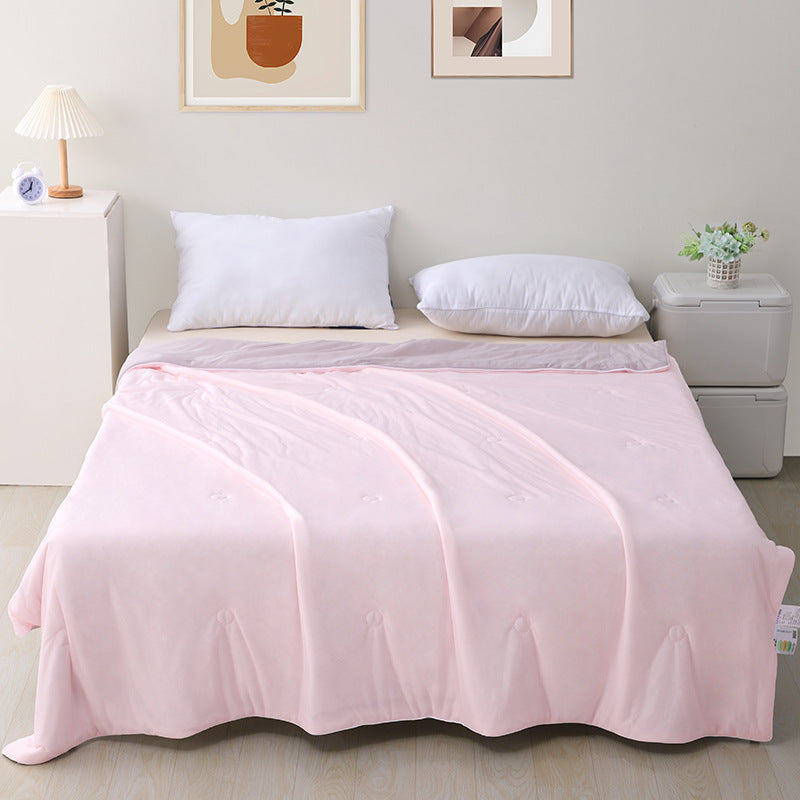 Machine Washable Cool Feeling Ice Silk Thin Quilt