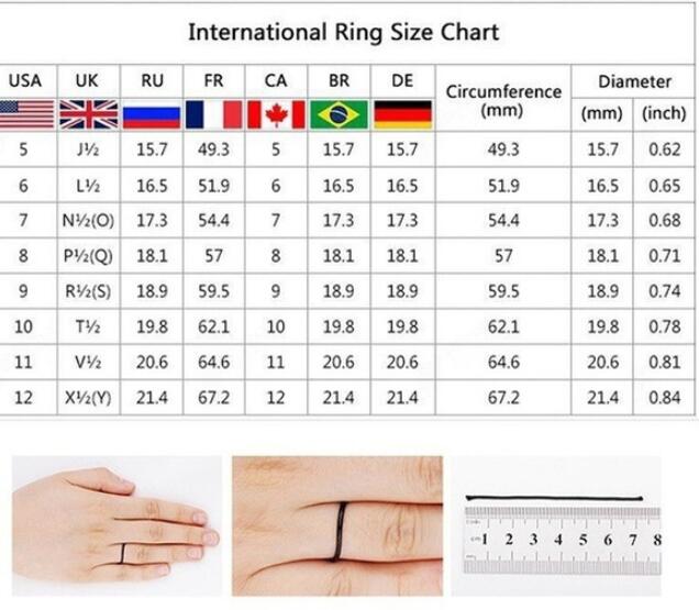 New set of rings wedding ring set men and women couple ring jewelry