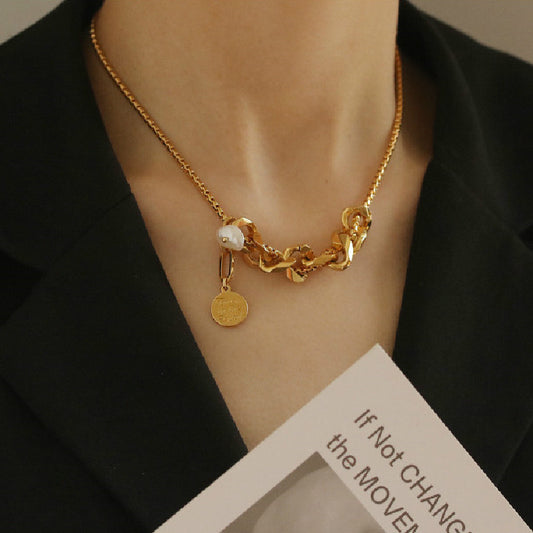 Hip Hop Clavicle Chain Fashion Gold Female Necklace