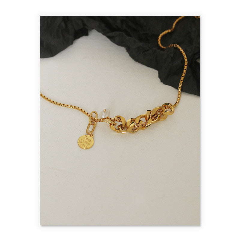 Hip Hop Clavicle Chain Fashion Gold Female Necklace