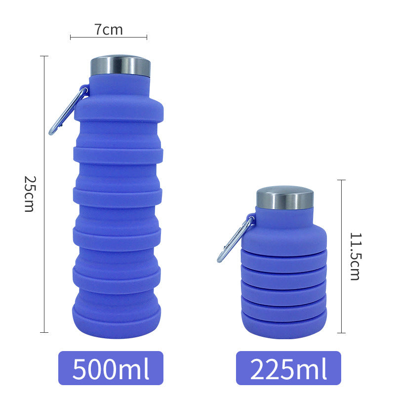 Portable Silicone Folding Cup Outdoor Retractable Cup