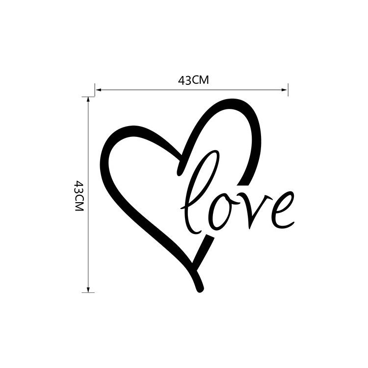 Valentine'S Day Generation Carved Wall Stickers Bedroom Living Room Background Decoration Stickers