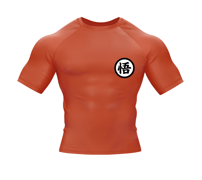 GOKU ORANGE RASH GUARD - XMARTIAL SLEEVE