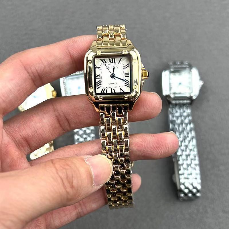 New Best-seller On Douyin Women's Fashion Watch Student Quartz Square Diamond-embedded Watch