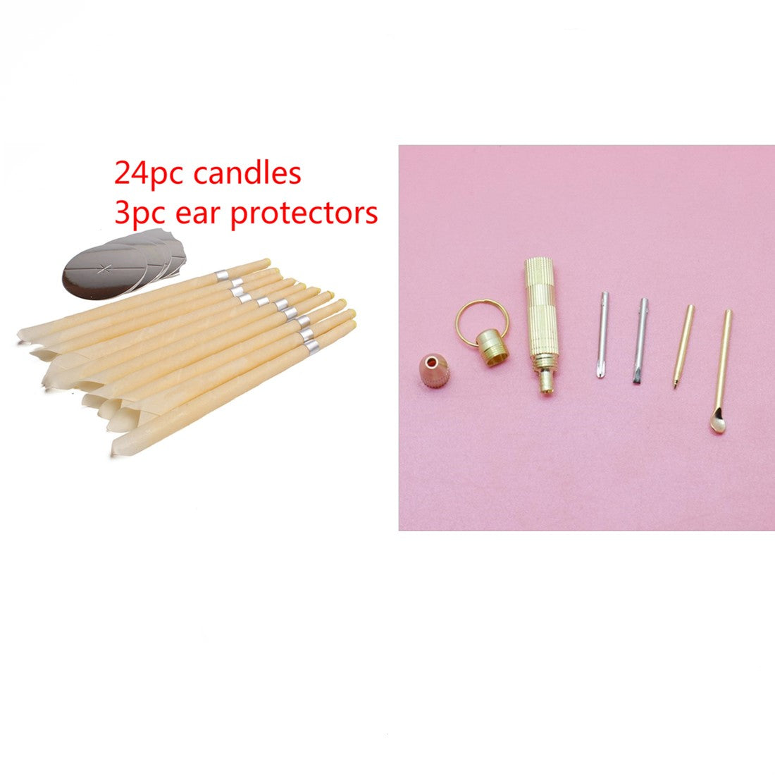 Coning Beewax Natural Ear Candle Ear Healthy Care Ear Treatment Wax Removal Earwax Cleaner