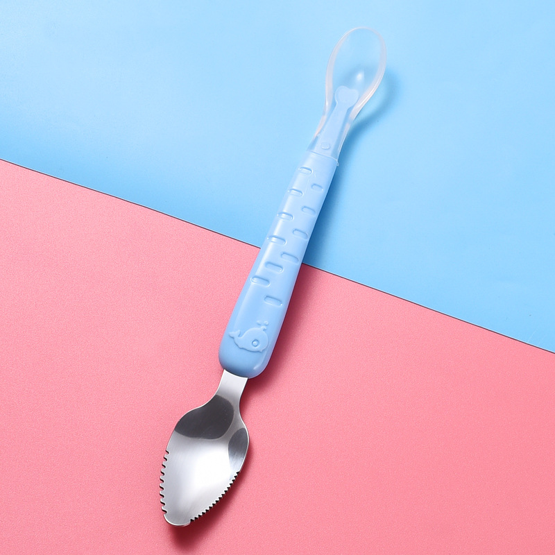 Baby Fruit Double-headed Mud Scraping Spoon 304 Stainless Steel