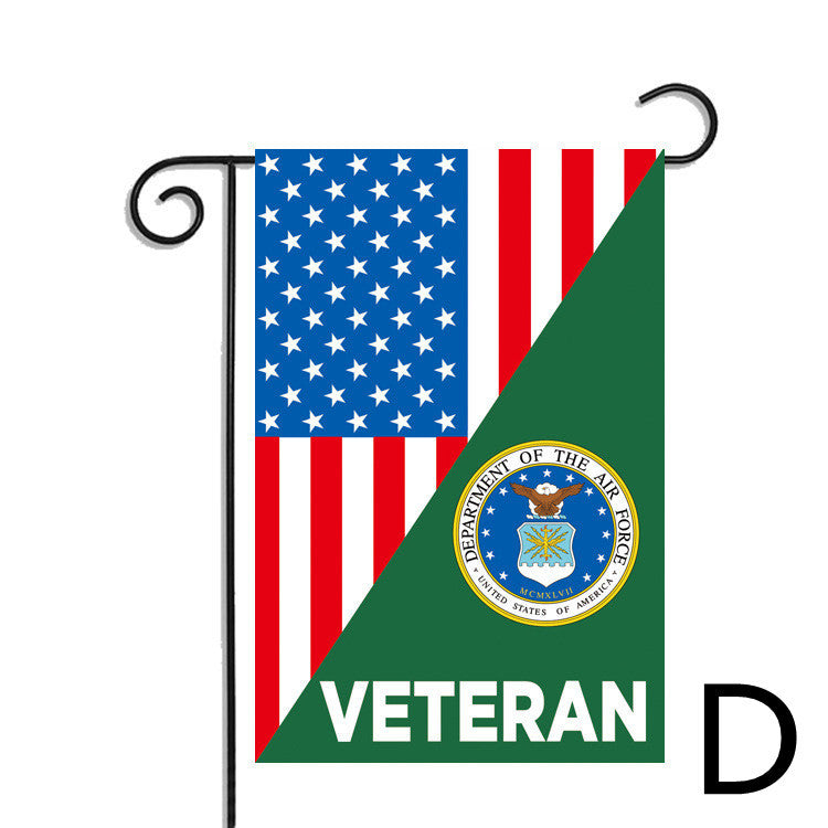 Polyester American Veteran Veteran Garden Flag