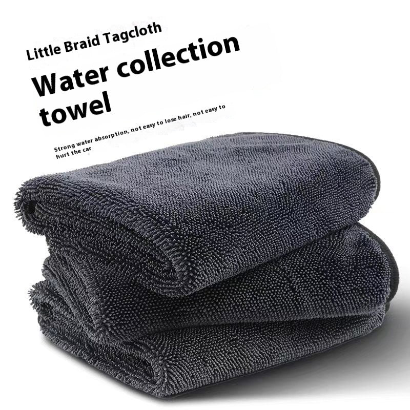 Towel Microfiber Car Beauty Car Towel Not Easy To Shed Hair Thickened Absorbent Seamless Car Cleaning Cloth