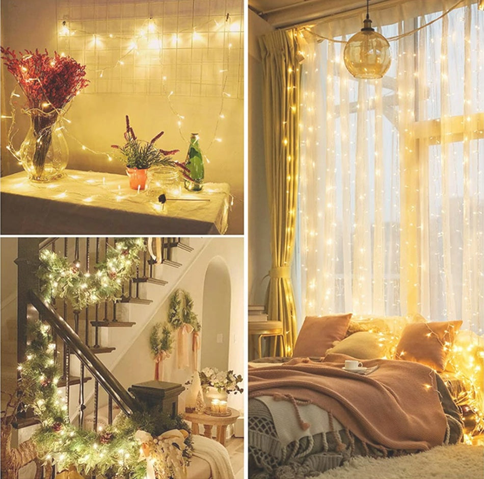 33ft 100 LED Christmas Wedding Xmas party Indoor outdoor lights Decor ...