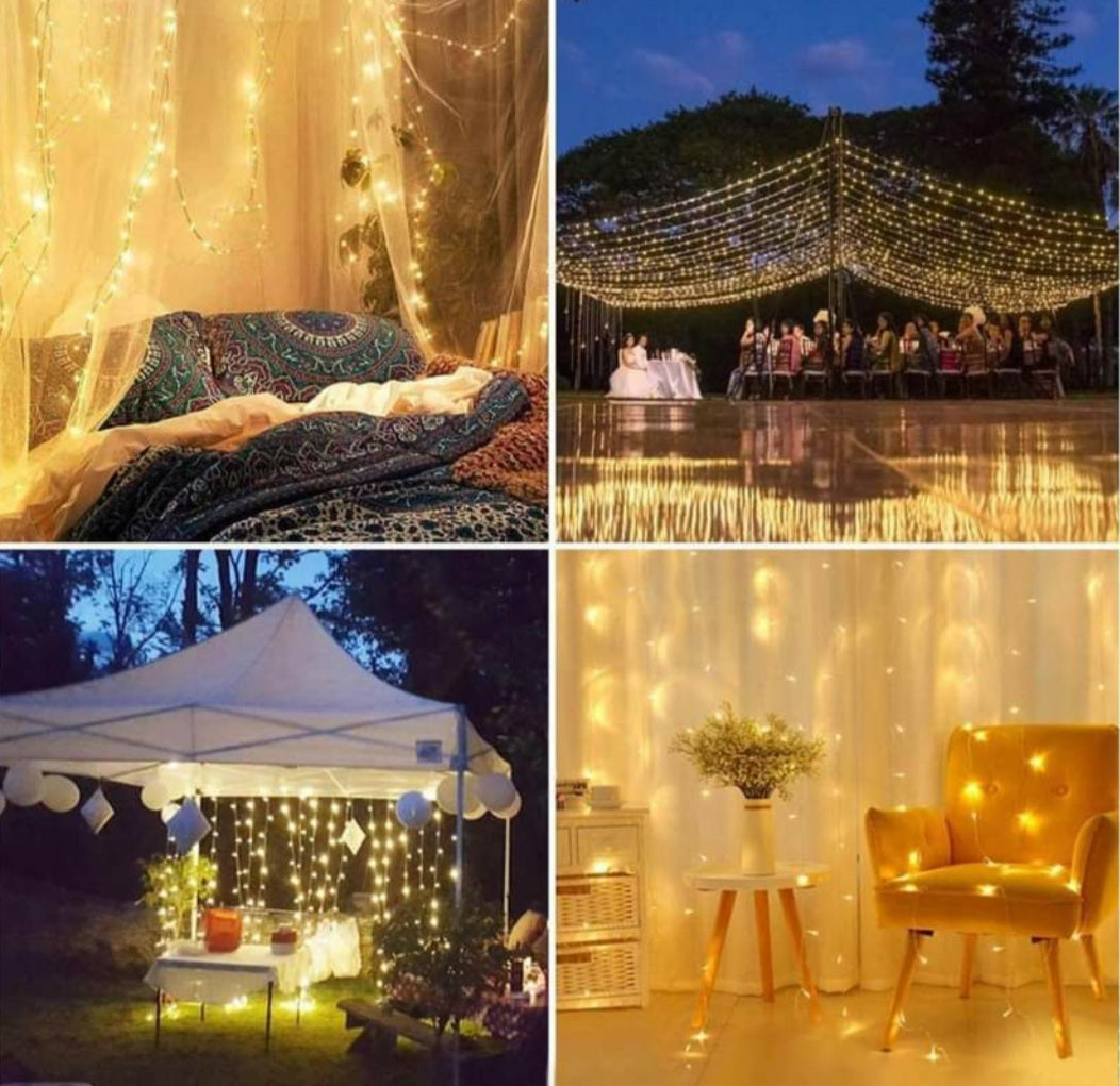 33ft 100 LED Christmas Wedding Xmas party Indoor outdoor lights Decor ...