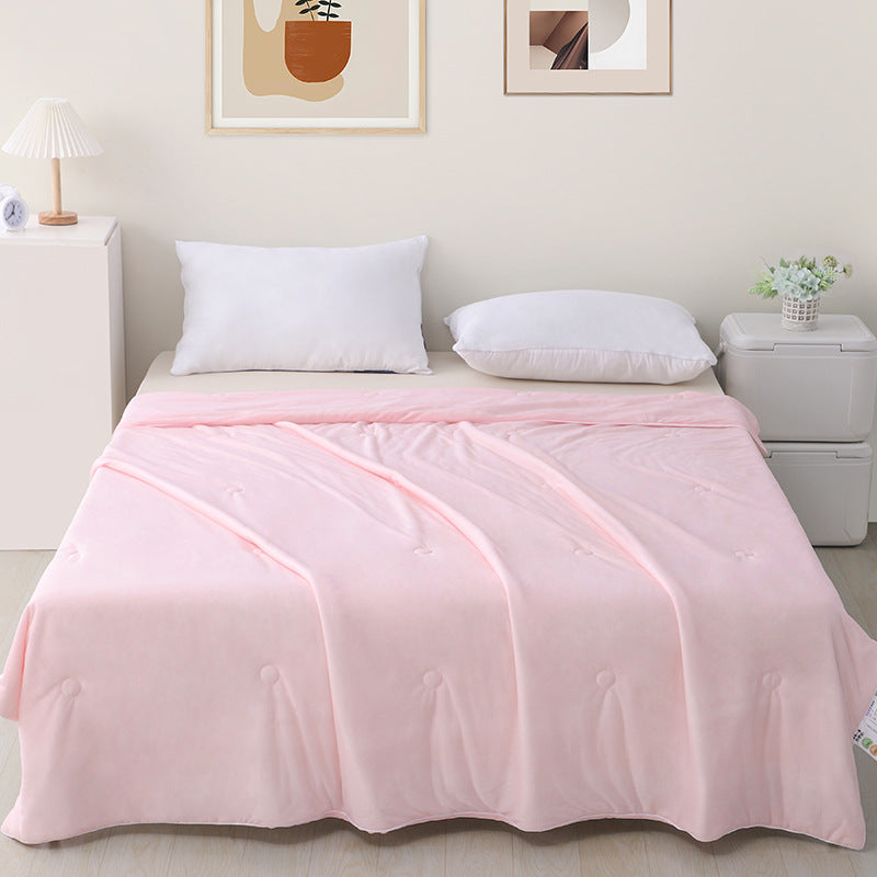 Machine Washable Cool Feeling Ice Silk Thin Quilt