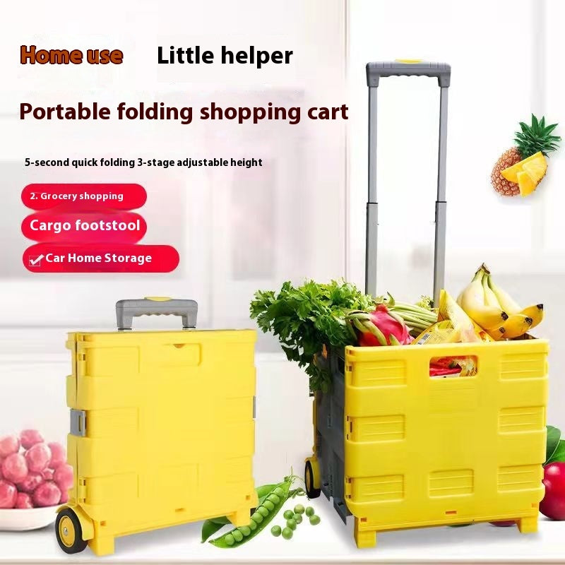 Household Lever Car Plastic Foldable With Lid