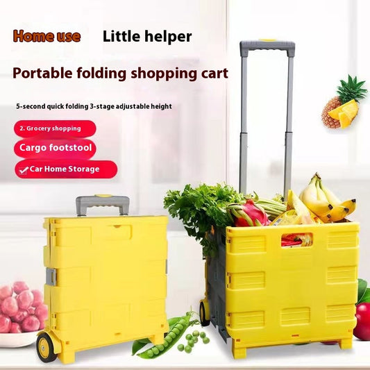 Household Lever Car Plastic Foldable With Lid