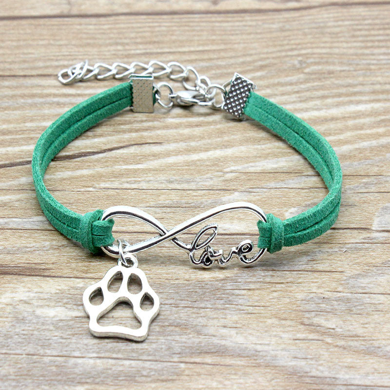 Jewelry Simple Style Hand-woven Infinite Love Pet Bracelet