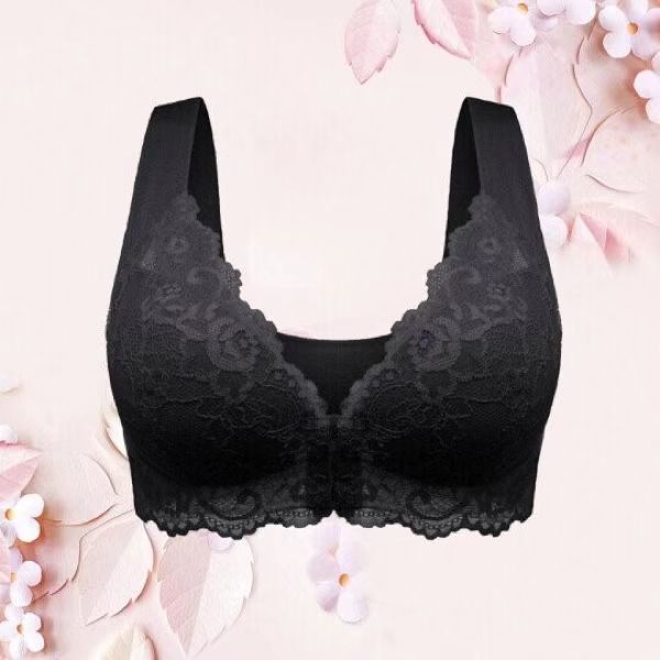 Women's Non-steel Ring Gathered Breathable Lace Bra