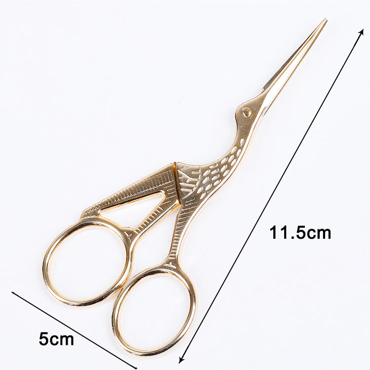 Embroidery Cross Stitch Crane Scissors