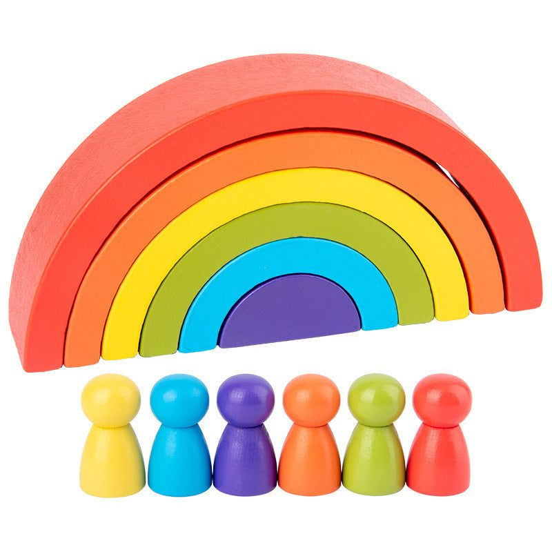 Rainbow arched building blocks