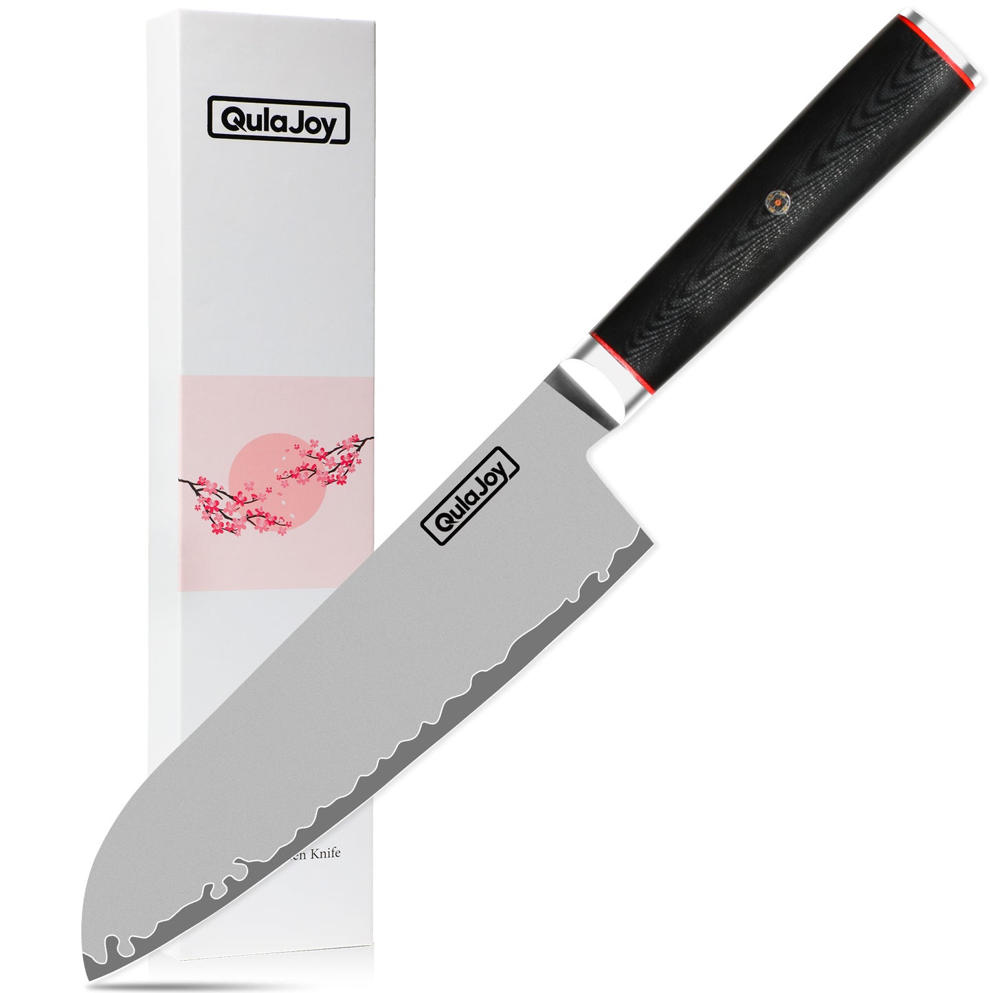 Qulajoy VG10 Chef Knife, Japanese 10Cr15MoV Steel Chefs Knives, Slicing Knife For Meat Vegetable