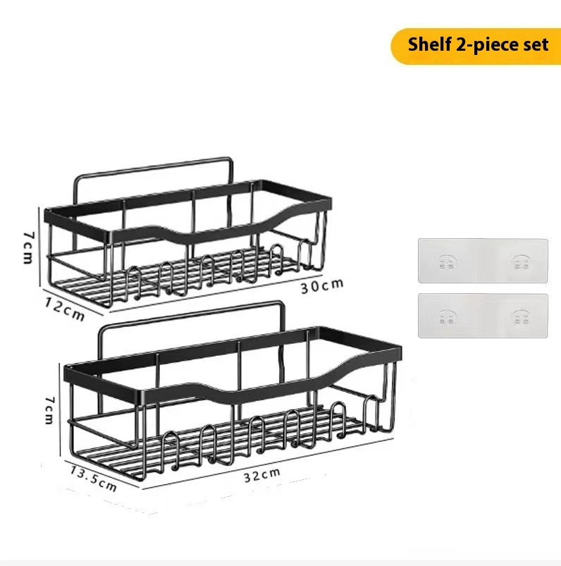 Punch-free Bathroom Storage Rack