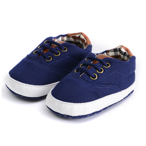 Solid color casual lace soft bottom baby canvas shoes baby shoes toddler shoes