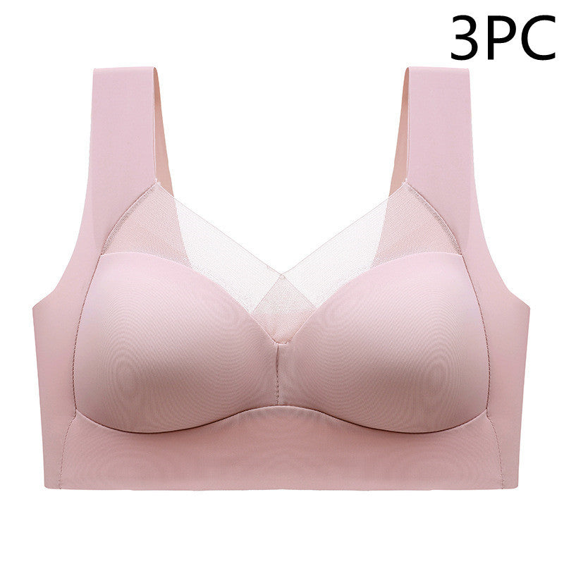 One-piece Fixed Cup Beauty Back Underwear Female Lace Back Shaping Safety Seamless