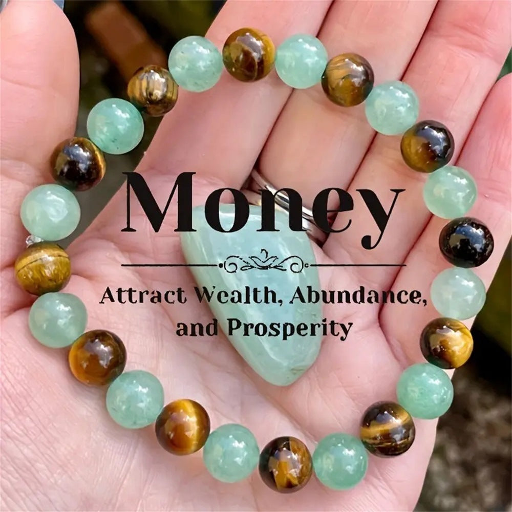 Tiger eye Green Aventurine Natural Bracelet Female High Sense Ornament