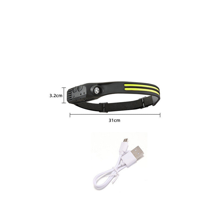 Silicone Sensing Headlamp Outdoor Running And Fishing