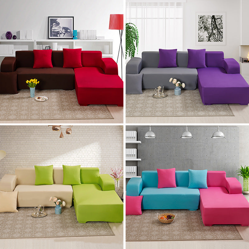 Solid Corner Sofa Covers Couch Slipcovers Elastica Material Sofa Skin Protector Cover Sofa Armchair