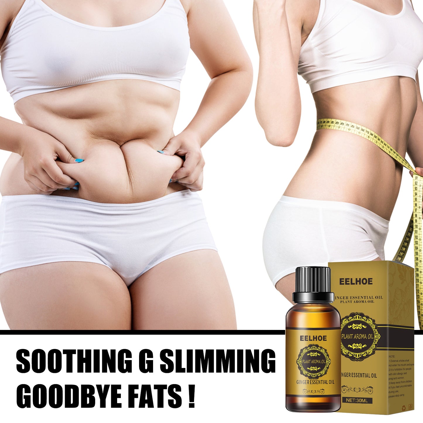 Ginger Essential Oil Slimming Belly Firming And Slimming Massage