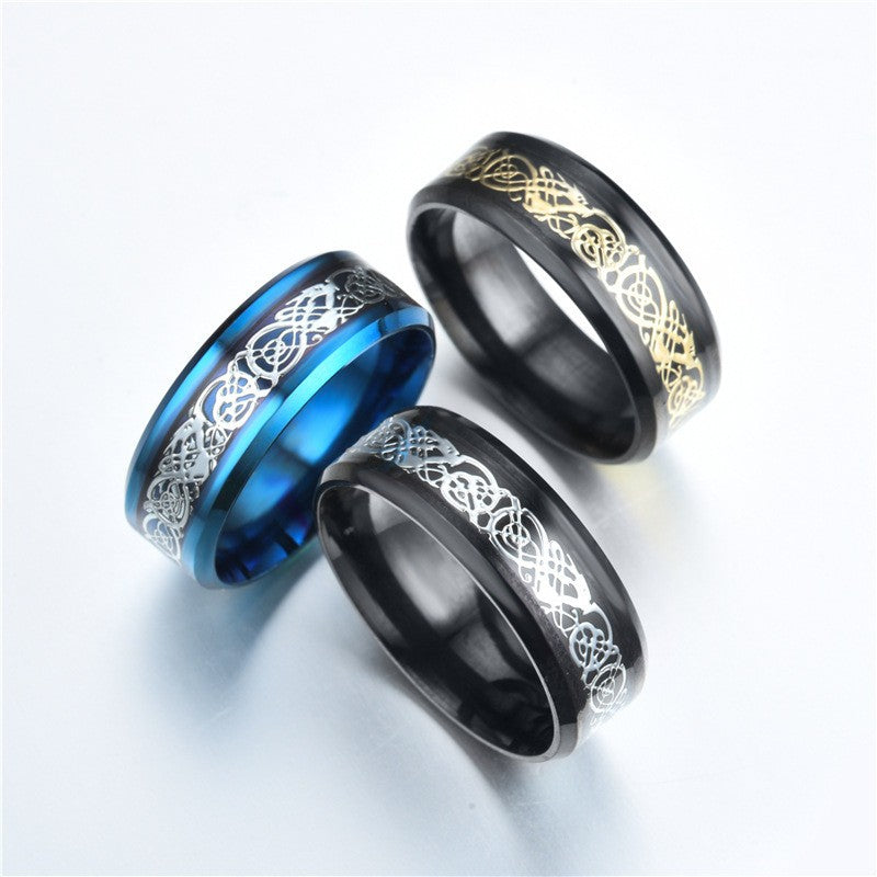 Titanium Steel Dragon Ring