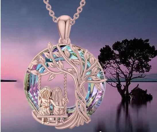 Fashion Little Girl Tree Of Life Pendant Personality