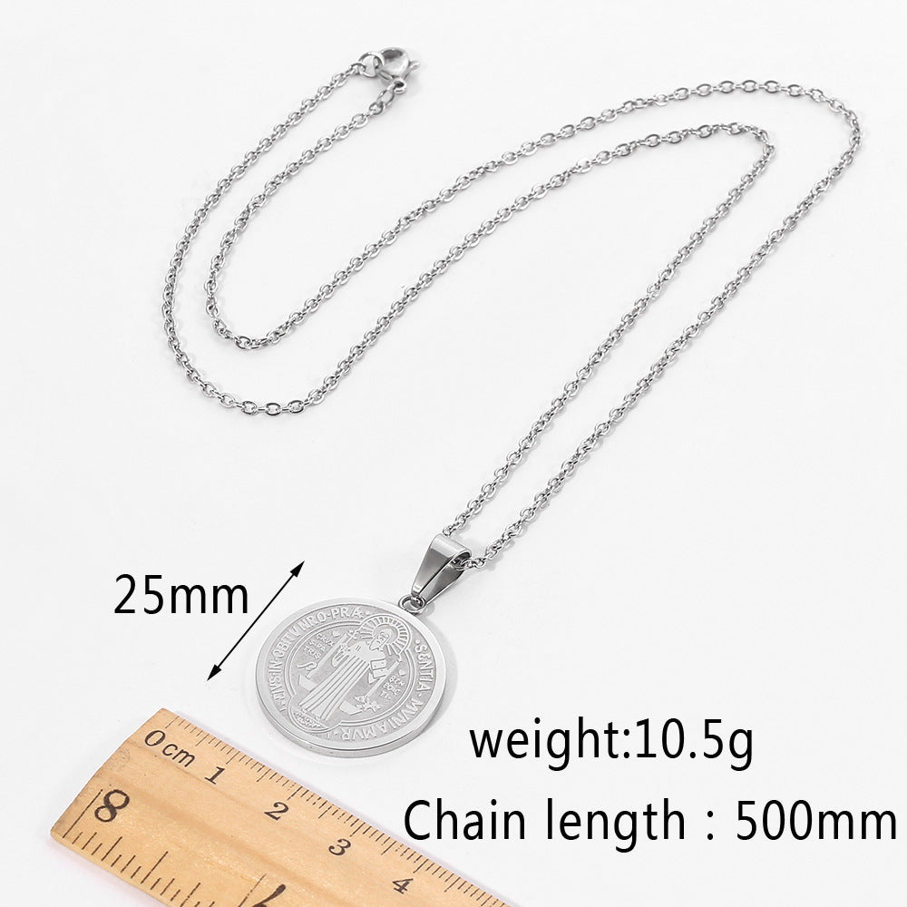 Round Brand O-shaped Necklace Pendant