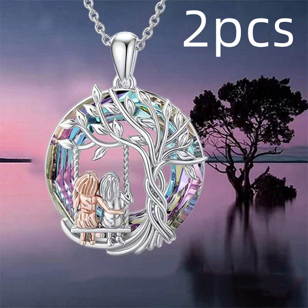 Fashion Little Girl Tree Of Life Pendant Personality