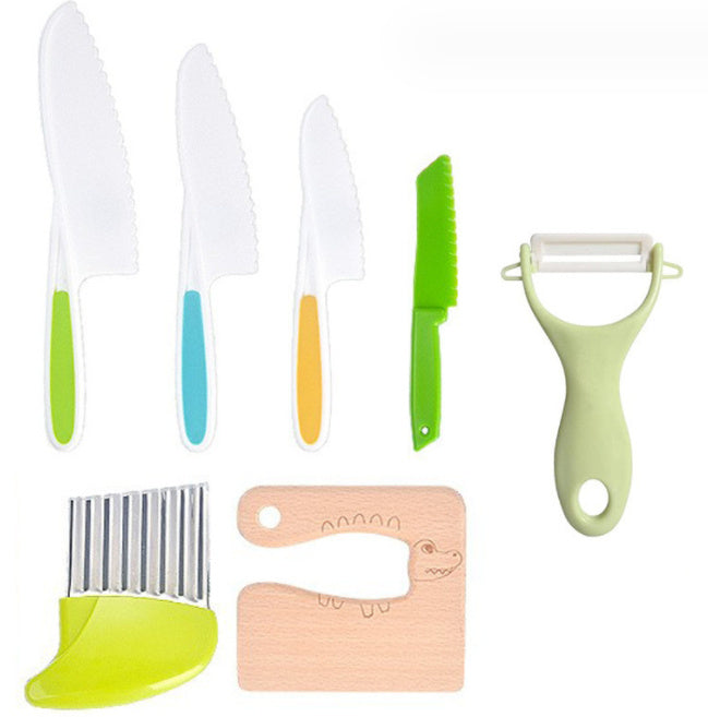 Children's Plastic Birthday Cake Stand Knife Toy Suit