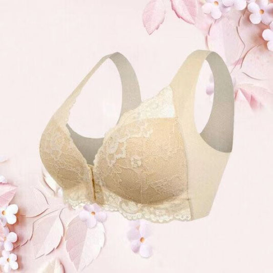 Women's Non-steel Ring Gathered Breathable Lace Bra