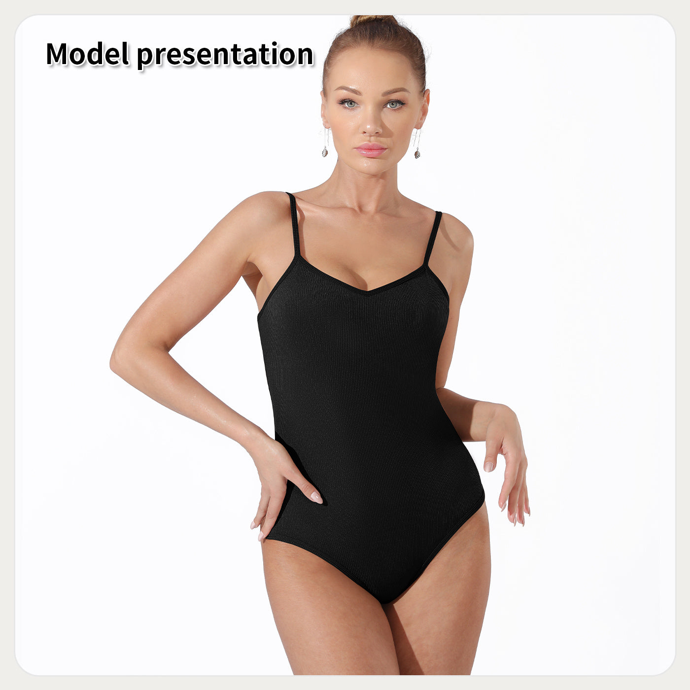 Women's Fashion Simple Solid Color Bodysuit