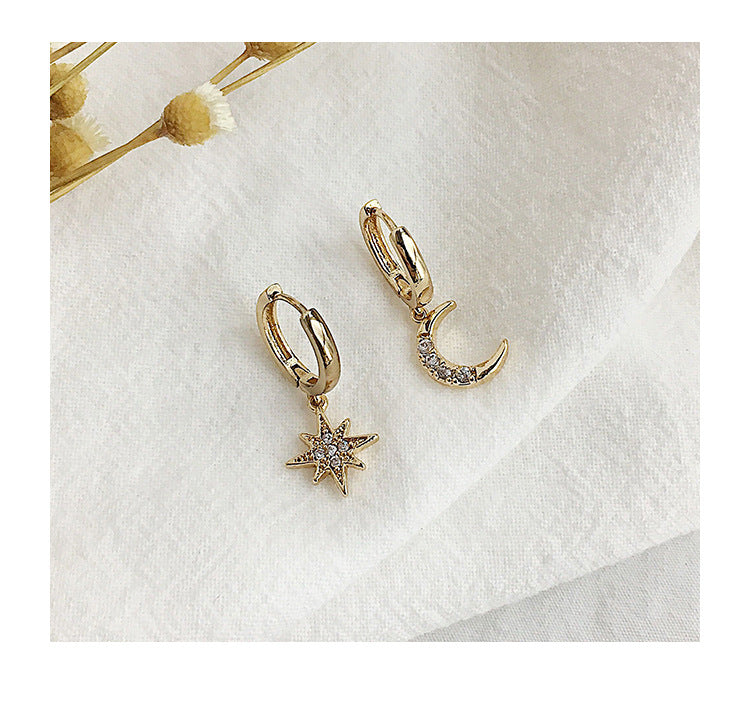 Star Moon Earrings