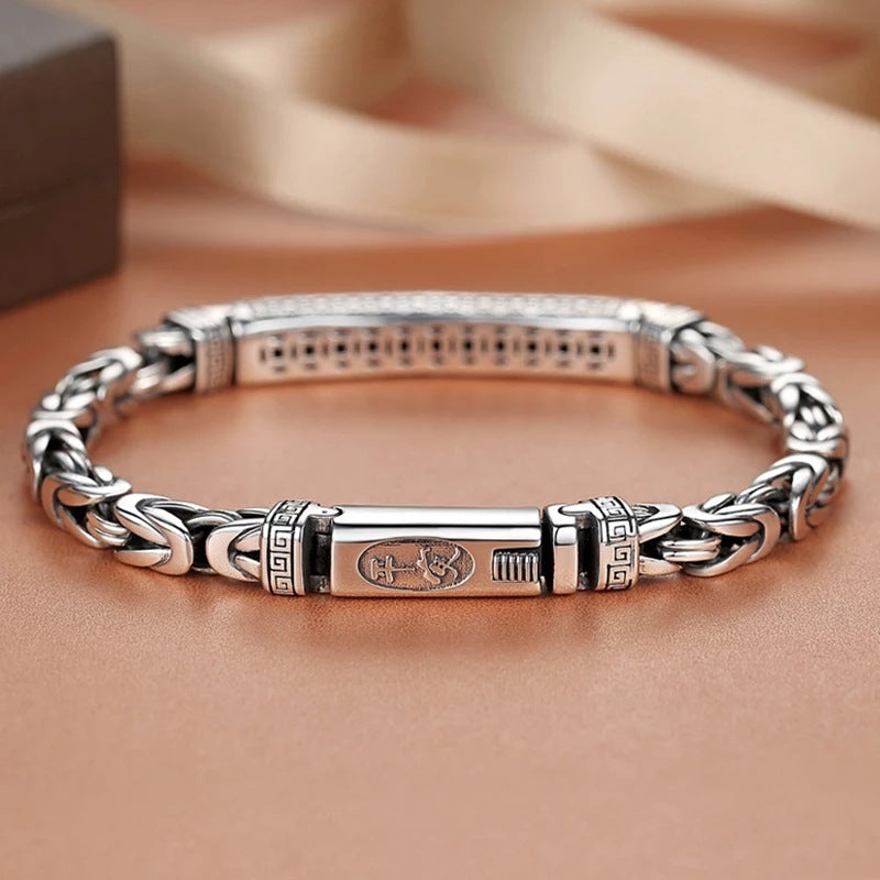 Bracelet Men's Trend Of Retro Peace Pattern Weaving