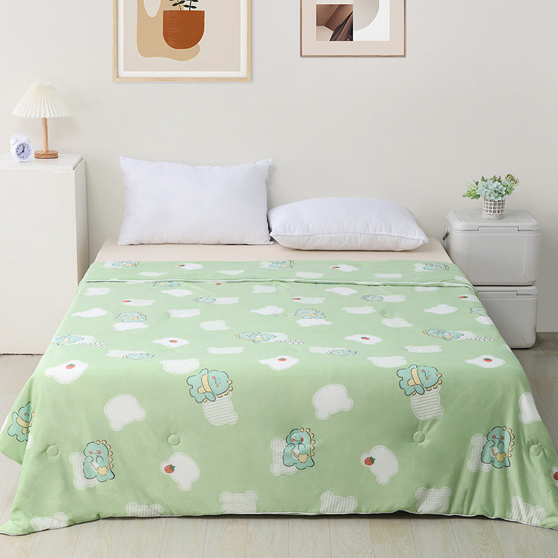 Machine Washable Cool Feeling Ice Silk Thin Quilt