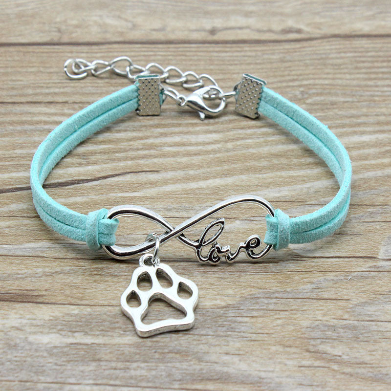 Jewelry Simple Style Hand-woven Infinite Love Pet Bracelet