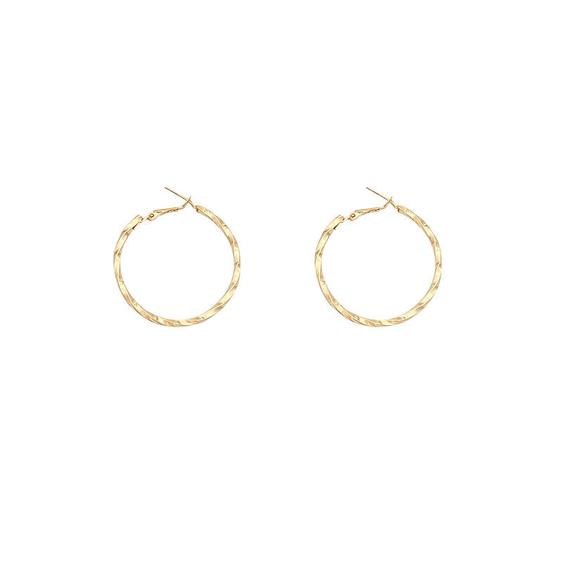 Cold Style Temperament Irregular Metal Ear Ring