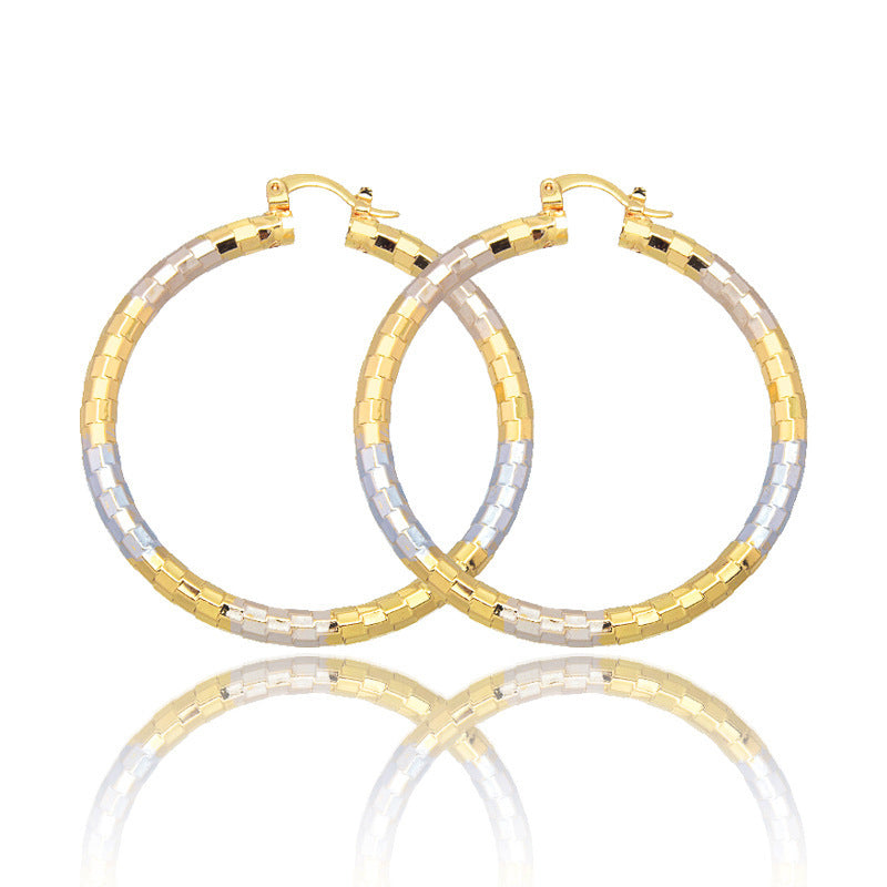 Simple Gold Women's Metal Alloy Earrings