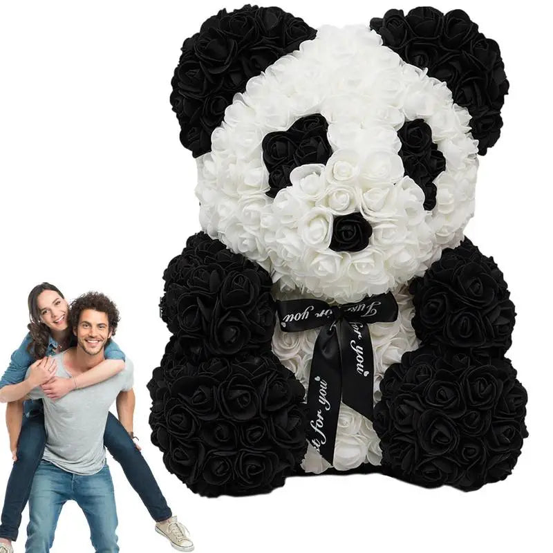 Artificial Foam Flowers Rose Panda Girlfriend Valentines Day Anniversary Christmas Gift Birthday Present Wedding Decoration