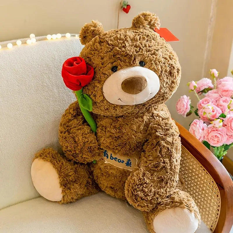 Valentines Day Bear Plush 12 Inch PP Cotton Cute Bear Plushies Doll Valentine's Day Decorative Gift For Mother Girlfriend Loved