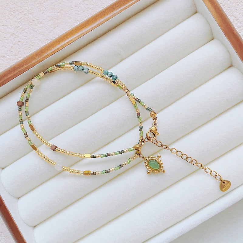 Autumn And Winter Maillard Color Necklace For Women