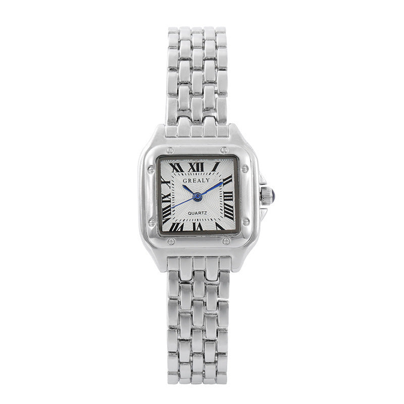 New Best-seller On Douyin Women's Fashion Watch Student Quartz Square Diamond-embedded Watch