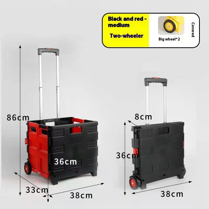 Household Lever Car Plastic Foldable With Lid