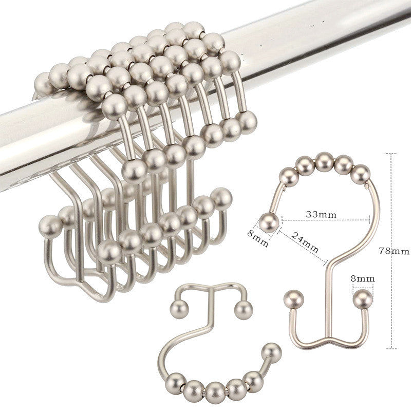 Stainless Steel Mountain-shaped Ball Curtain Hook